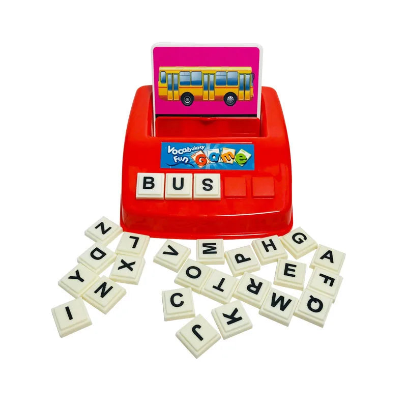 Children Montessori Toy Learn English Words Memory Card Language Learning Machine Early Educational Game Teaching Aids