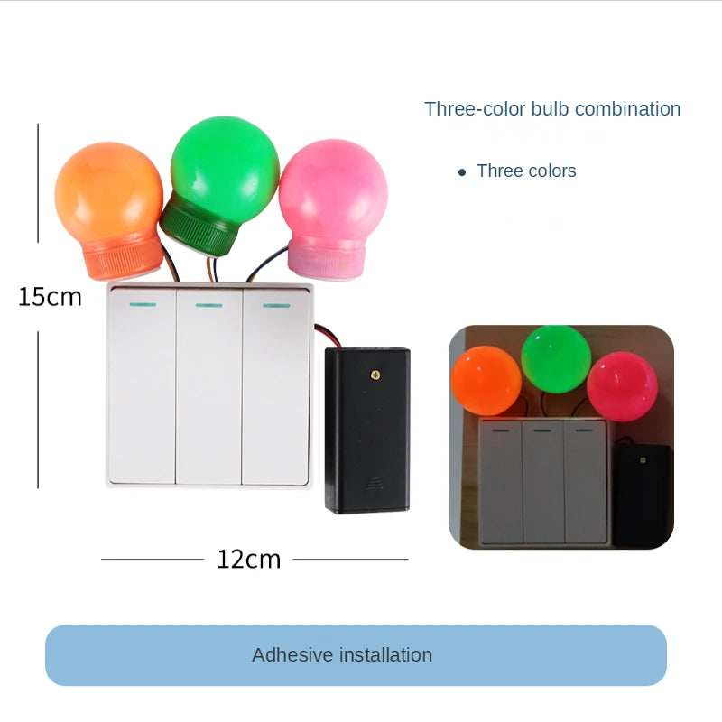 Busyboard DIY Accessories Tricolour Electric Bulb Light Switch Button Key Racket Hand-Cranking Montessori Busy Board Materials
