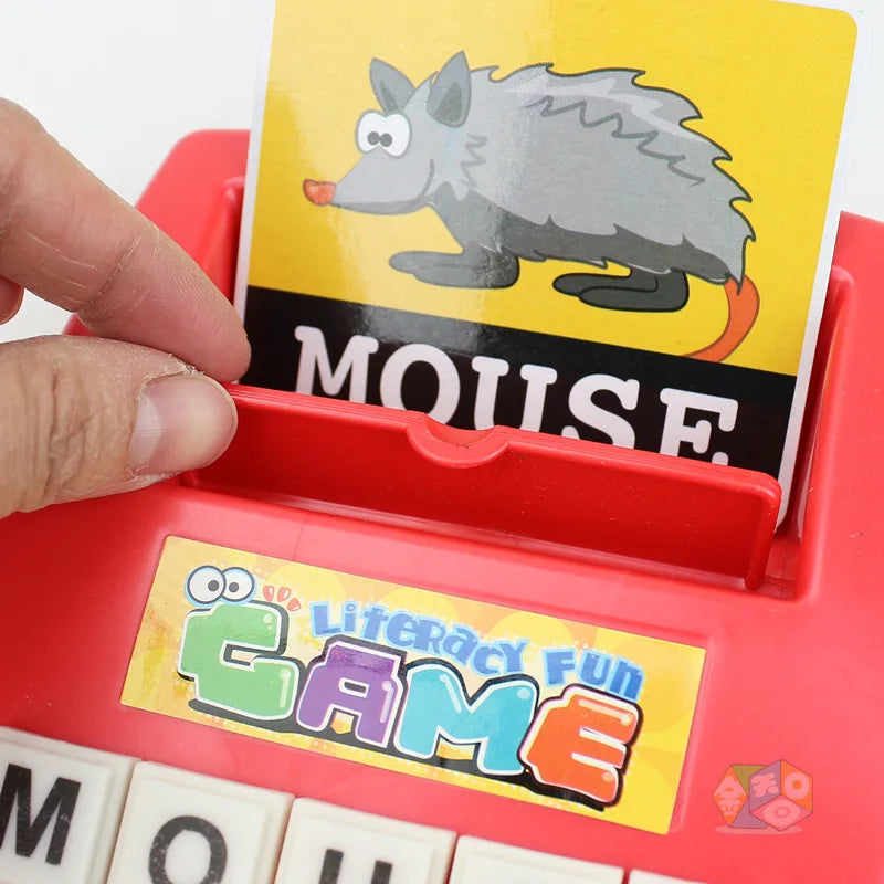 Children Montessori Toy Learn English Words Memory Card Language Learning Machine Early Educational Game Teaching Aids